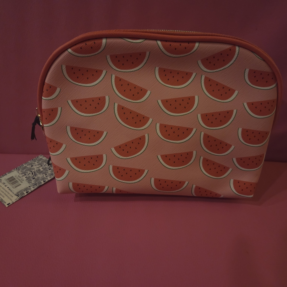 Dabney Lee Pink Watermelon Cosmetic Bag